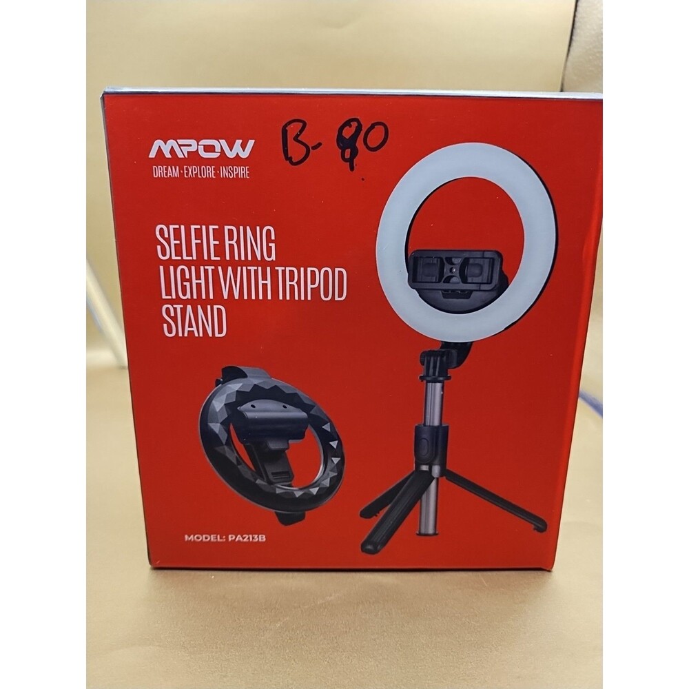 MPOW Selfie Ring Light with Tripod Stand NIB WORKS